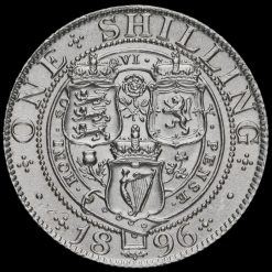 1896 Queen Victoria Veiled Head Silver Shilling Reverse
