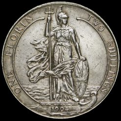 1903 Edward VII Silver Florin Reverse
