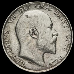 1908 Edward VII Silver Shilling Obverse