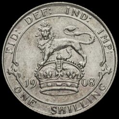 1908 Edward VII Silver Shilling Reverse