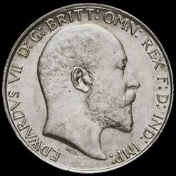 1910 Edward VII Silver Florin Obverse
