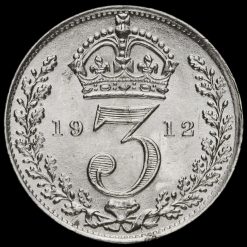 1912 George V Silver Threepence Reverse