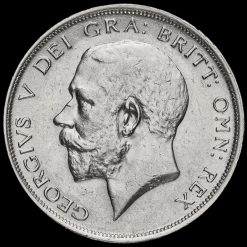 1915 George V Silver Half Crown Obverse