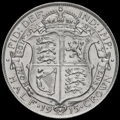 1915 George V Silver Half Crown Reverse