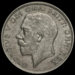 1924 George V Silver Half Crown Obverse