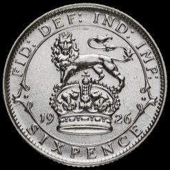 1926 George V Silver Sixpence Reverse