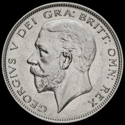 1931 George V Silver Half Crown Obverse