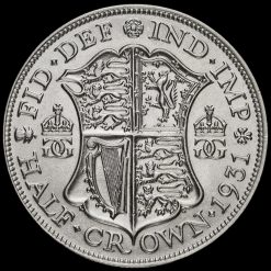 1931 George V Silver Half Crown Reverse