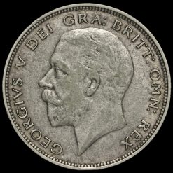 1933 George V Silver Half Crown Obverse