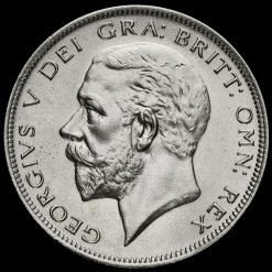 1934 George V Silver Half Crown Obverse