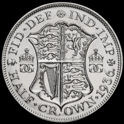 1936 George V Silver Half Crown Reverse