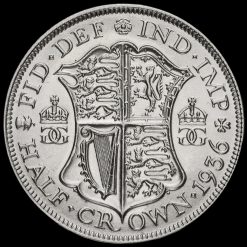 1936 George V Silver Half Crown Reverse