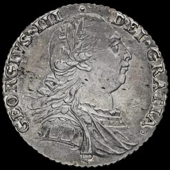 1787 George III Early Milled Silver Shilling Obverse