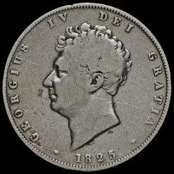 1825 George IV Milled Silver Half Crown Obverse