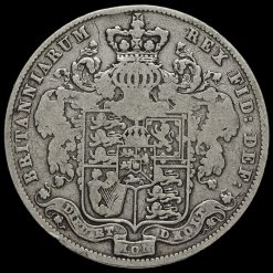 1825 George IV Milled Silver Half Crown Reverse