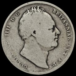 1836 William IV Milled Silver Half Crown Obverse