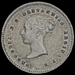 1838 Queen Victoria Young Head Silver Maundy Twopence Obverse