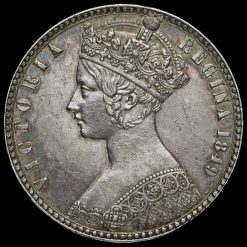 1849 Queen Victoria Godless Florin Obverse