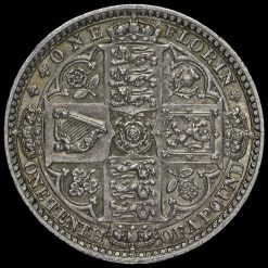 1849 Queen Victoria Godless Florin Reverse