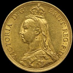 1887 Queen Victoria Jubilee Head Gold Two Pounds Obverse