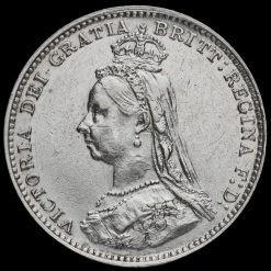 1887 Queen Victoria Jubilee Head Silver Threepence Obverse
