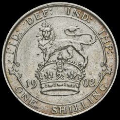 1902 Edward VII Silver Shilling Reverse