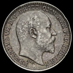 1905 Edward VII Silver Maundy Penny Obverse