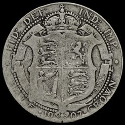 1907 Edward VII Silver Half Crown Reverse