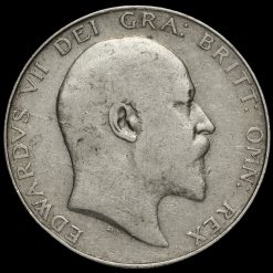 1908 Edward VII Silver Half Crown Obverse