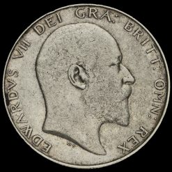 1908 Edward VII Silver Half Crown Obverse