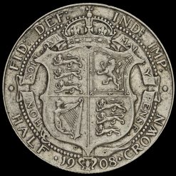 1908 Edward VII Silver Half Crown Reverse