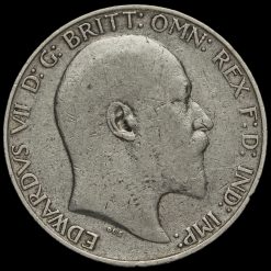 1910 Edward VII Silver Florin Obverse