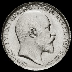 1910 Edward VII Silver Sixpence Obverse