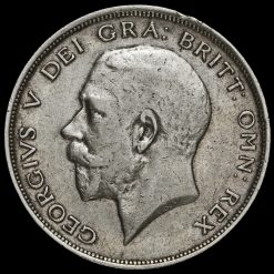 1914 George V Silver Half Crown Obverse