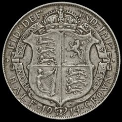 1914 George V Silver Half Crown Reverse