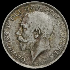 1916 George V Silver Half Crown Obverse