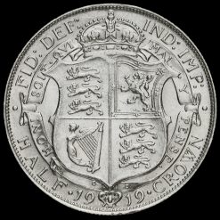 1919 George V Silver Half Crown Reverse