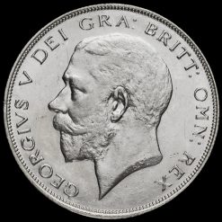 1926 George V Silver Half Crown Obverse