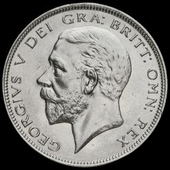 1928 George V Silver Half Crown Obverse