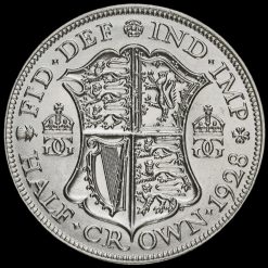 1928 George V Silver Half Crown Reverse