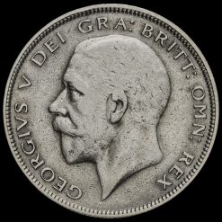 1930 George V Silver Half Crown Obverse