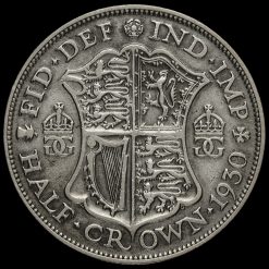 1930 George V Silver Half Crown Reverse