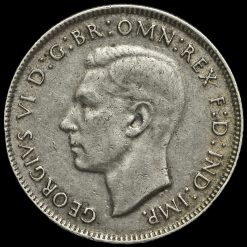 Australia 1944 George VI Silver Florin Obverse