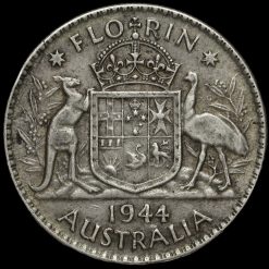 Australia 1944 George VI Silver Florin Reverse