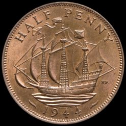 1944 George VI Halfpenny Reverse