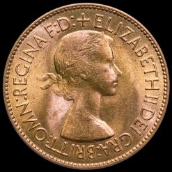 1953 Elizabeth II Penny Obverse