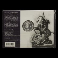2013 St George and the Dragon £20 Twenty Pound Silver Coin Reverse of Pack