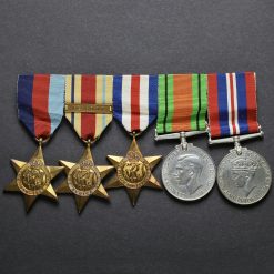 WW2 British Army Five Medal Group Obverse