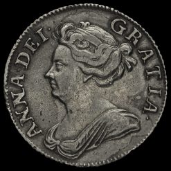 1708 Queen Anne Early Milled Silver Shilling Obverse