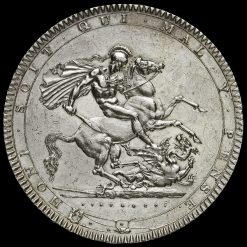 1819 George III Milled Silver LIX Crown Reverse